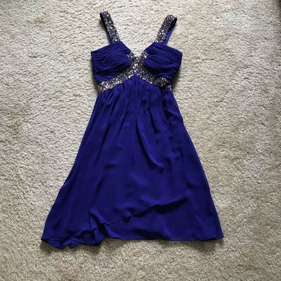 Sequin & Rhinestone Dress - Picture 1 of 8